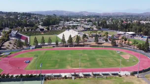 Fullerton California State University Drone View Titan Sports Complex — Stock Video