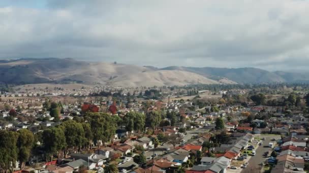 Union City California Downtown Amazing Landscape Aerial View — стокове відео