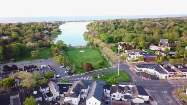 Hamptons New York State Southampton Aerial View Long Island — Stock video