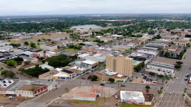 Harlingen Texas Uitzicht Lucht Downtown Amazing Landscape — Stockvideo