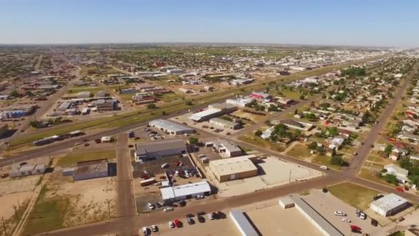 Midland Texas Aerial View Amazing Landscape Sentrum – stockvideo
