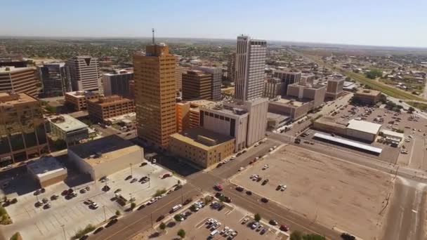 Midland Texas Aerial View Downtown Amazing Landscape — Stock Video