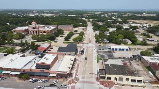 Lewisville Τέξας Αεροφωτογραφία Downtown Amazing Landscape — Αρχείο Βίντεο