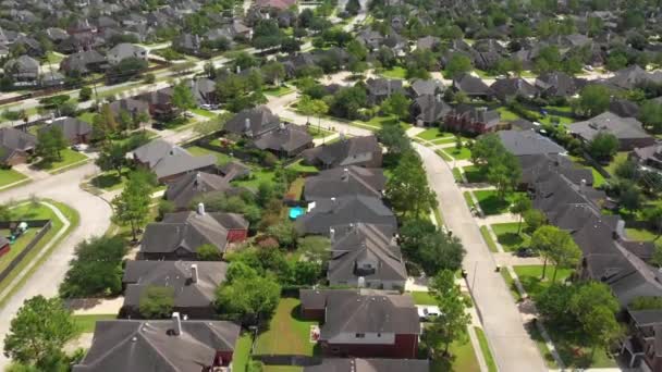 Pearland Texas Uitzicht Lucht Brazoria County Verbazingwekkend Landschap — Stockvideo