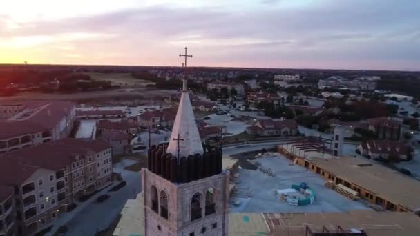 Mckinney Τέξας Αεροφωτογραφία Adriatica Village Καταπληκτικό Τοπίο — Αρχείο Βίντεο