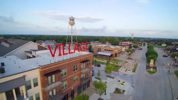 Rowlett Texas Amazing Landscape Uitzicht Lucht Downtown — Stockvideo