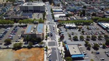 Richmond, California, Downtown, İnanılmaz Manzara, Drone View