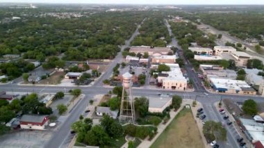 Round Rock, Teksas, Drone View, İnanılmaz Manzara, Şehir Merkezi