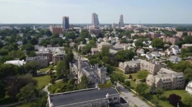 New Rochelle, New York State, Downtown, College of New Rochelle, Air View