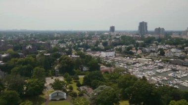 New Rochelle, New York Eyaleti, Aerial View, New Rochelle Belediyesi Marina