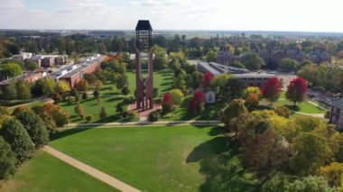 Champaign, McFarland Anıt Çan Kulesi, Illinois Üniversitesi, Hava Görünümü