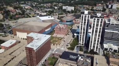 Peoria, Illinois, Downtown, Aerial View, Muhteşem Manzara