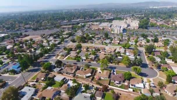 Pomona California Paesaggio Fantastico Pomona Settentrionale Vista Aerea — Video Stock