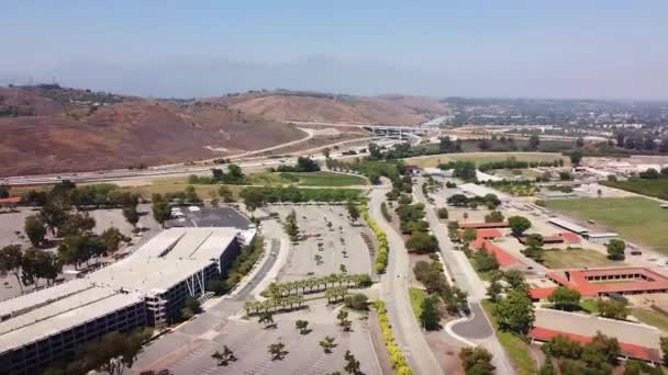 Pomona Kaliforniya Politeknik Eyalet Üniversitesi Hava Görünümü — Stok video