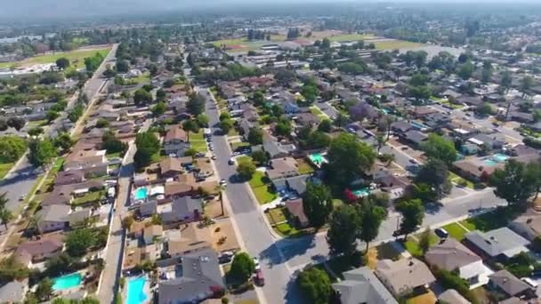 Pomona Califórnia Vista Aérea Norte Pomona Paisagem Incrível — Vídeo de Stock