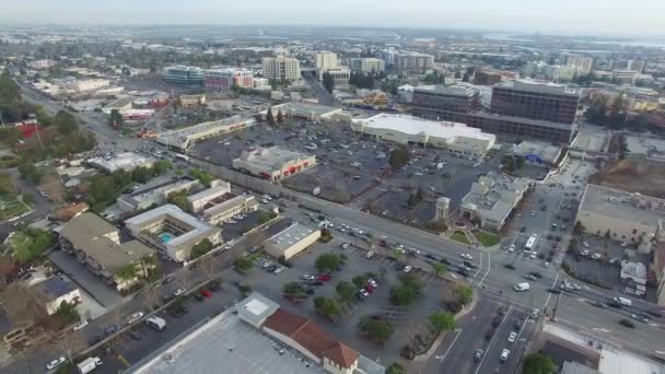 Редвуд Сити Калифорния Вид Воздуха Центр Города Удивительный Ландшафт — стоковое видео