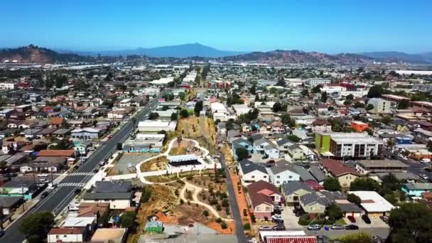 Richmond California Amazing Landscape Downtown Aerial View — стокове відео