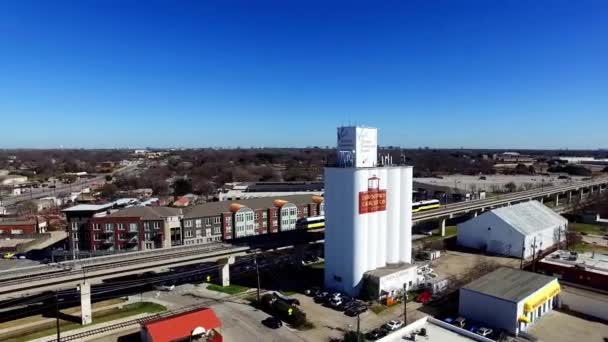 Carrollton Texas Downtown Aerial View Amazing Landscape — Stock Video