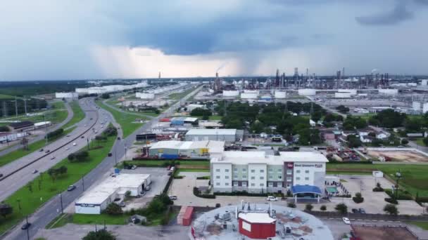 Pasadena Texas Aerial View Blackwell Amazing Landscape — Stock Video