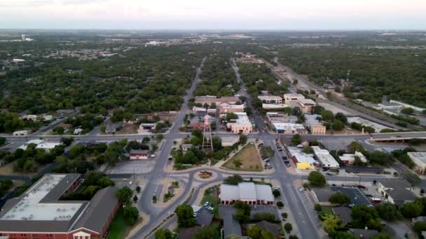 Rock Texas Drone View Downtown Amazing Landscape — 图库视频影像