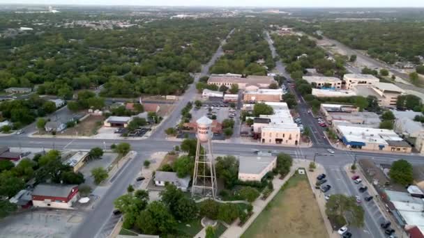 Rock Texas Uitzicht Drone Verbazingwekkend Landschap Downtown — Stockvideo