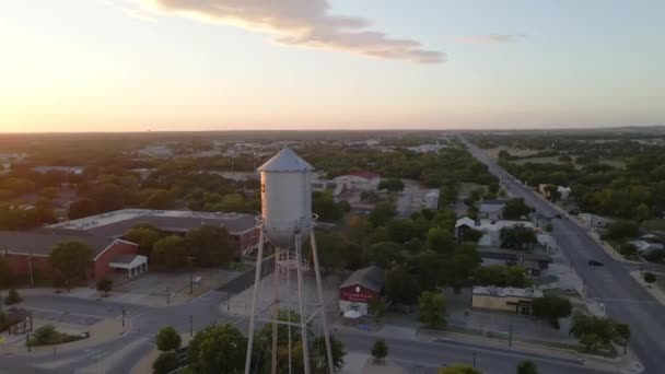 Sunset Rock Τέξας Αεροφωτογραφία Καταπληκτικό Τοπίο Downtown — Αρχείο Βίντεο