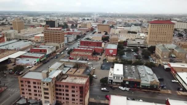 San Angelo Texas Aerial View Amazing Landscape Downtown — Stock video