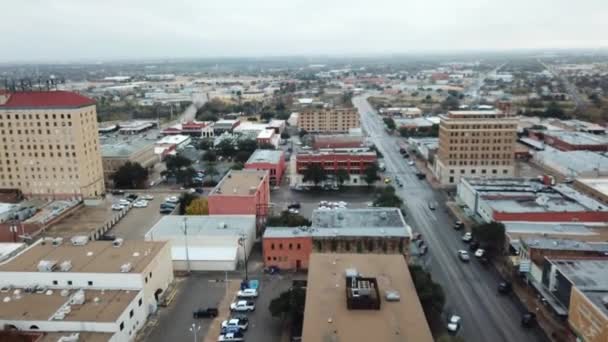 San Angelo Texas Úžasná Krajina Letecký Pohled Centrum — Stock video