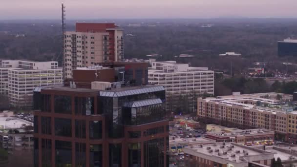 Sandy Springs Γεωργία Αεροφωτογραφία Downtown Καταπληκτικό Τοπίο — Αρχείο Βίντεο