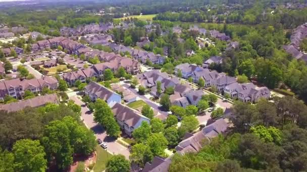 Cary Carolina Norte Vista Aérea Paisagem Incrível Centro Cidade — Vídeo de Stock