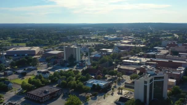 Augusta Aerial View Downtown Amazing Landscape Georgia — Stock Video