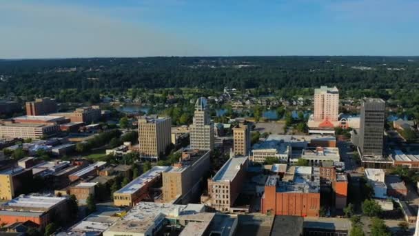 Augusta Aerial View Amazing Landscape Downtown Georgia — Stock video