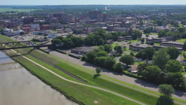 Hamilton Ohio Downtown Amazing Landscape Aerial View — 비디오