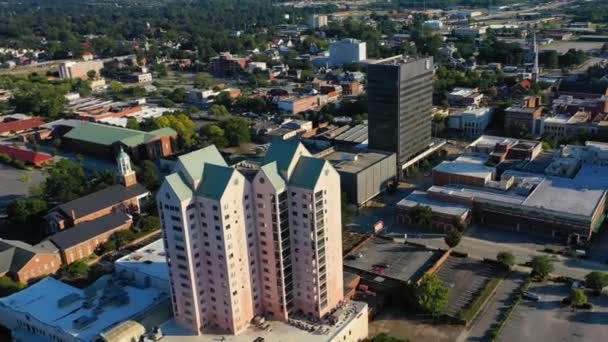 Augusta Innenstadt Erstaunliche Landschaft Georgia Luftaufnahme — Stockvideo