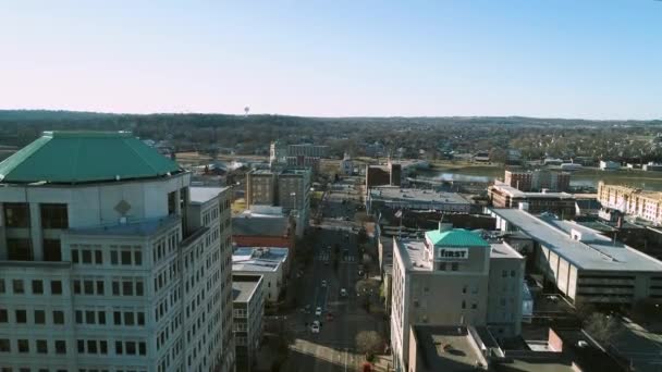 Hamilton Centro Ciudad Vista Aérea Ohio Paisaje Increíble — Vídeos de Stock