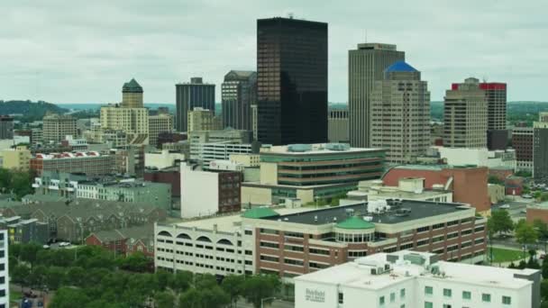 Dayton Ohio Centro Cidade Vista Aérea Paisagem Incrível — Vídeo de Stock