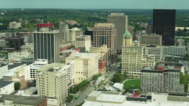 空中景观 市中心 俄亥俄州 迷人的风景 — 图库视频影像