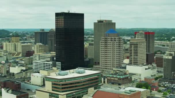 Dayton Luftaufnahme Ohio Erstaunliche Landschaft Innenstadt — Stockvideo