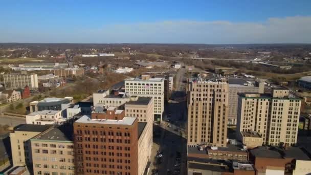 Youngstown Aerial View Ohio Amazing Landscape Downtown — Stock video
