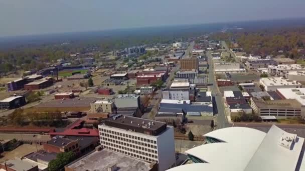 High Point Innenstadt North Carolina Luftaufnahme Erstaunliche Landschaft — Stockvideo