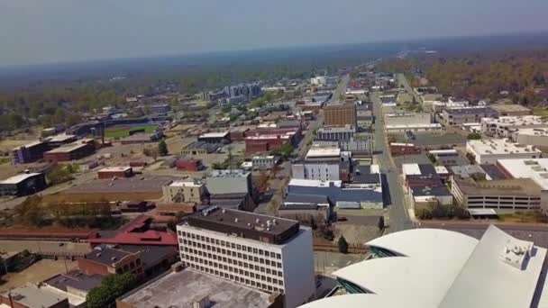 High Point Downtown North Carolina Hava Manzarası Muhteşem Manzara — Stok video