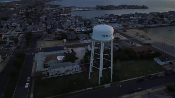 Seaside Park New Jersey Aerial View Amazing Landscape Barneat Bay — стокове відео