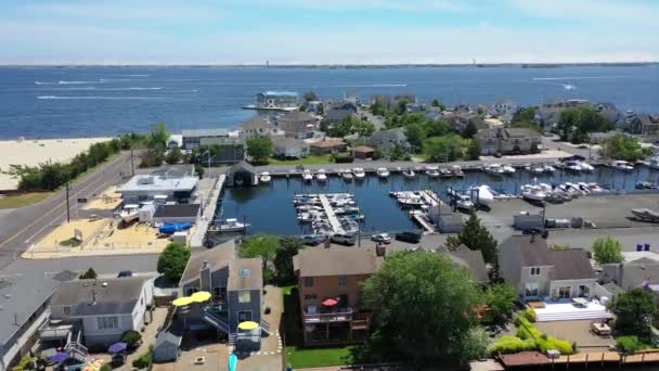 Toms River Marina New Jersey Aerial View Barnegat Bay Amazing — 비디오