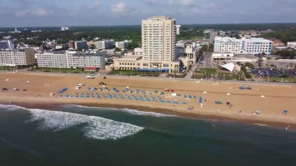 Virginia Beach Virginia Aerial View Atlantic Coast Amazing Landscape — 비디오