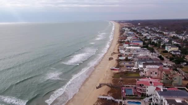 Virginia Beach Aerial View Virginia Atlantic Coast Croatan Beach — Stok video