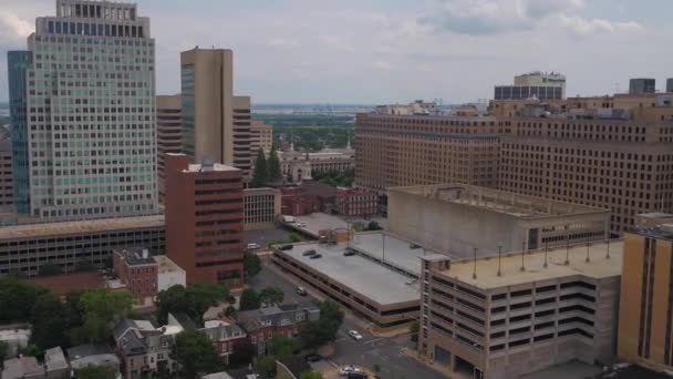 Wilmington Aerial View Delaware Amazing Landscape Downtown — стокове відео