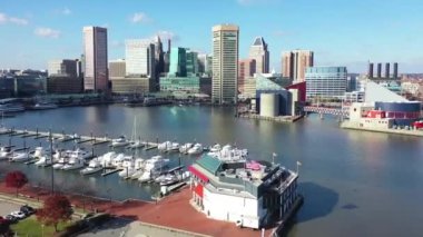 Baltimore, İç Liman, Şehir Merkezi, Maryland üzerinde Hava Uçuşu