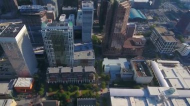 Charlotte 'un Üzerinde Uçan Hava, Şehir Merkezi, Güzel Şehir, Kuzey Carolina