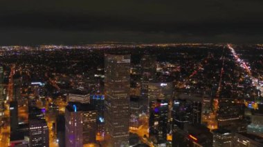 Gece Uçuşu Denver, Colorado, Şehir Merkezi, Şehir Işıkları