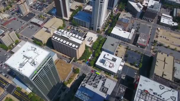 Aerial Flying Little Rock Downtown Amazing Cityscape Arkansas — Vídeo de Stock